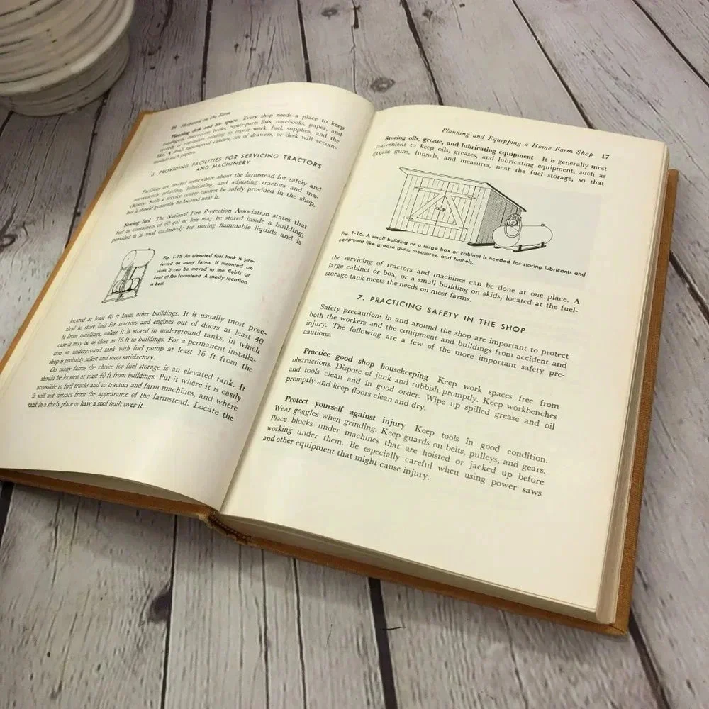 vtg textbook 1955 Shopwork on the Farm ranch homestead country collectible FFA